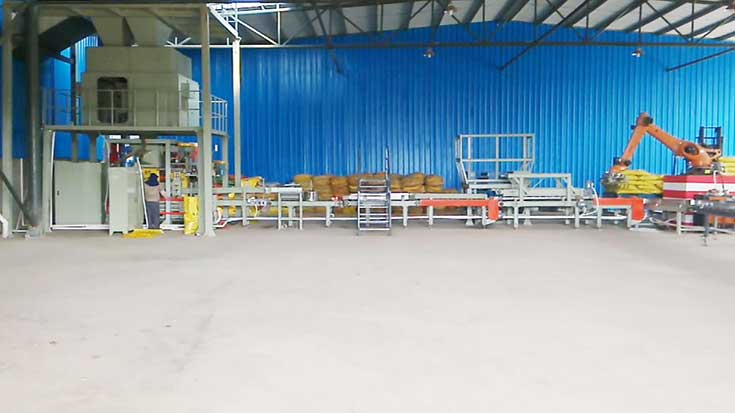 全自動包裝碼垛生產線 全自動包裝碼垛生產線